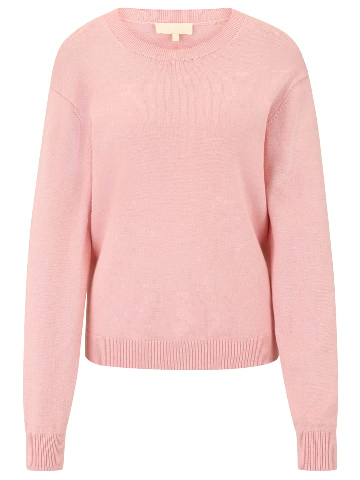 

Тонкий вязаный свитер KATIIE в цвете пудрово-розовый меланж Les Lunes