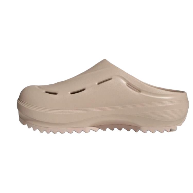 Adidas OZWAVE CLOG устойчивые к истиранию противоскользящие тапочки с закрытым носком унисекс серый бежевый коричневый - серый коричневый бежевый, цвет Gray Brown Tan — фото 3