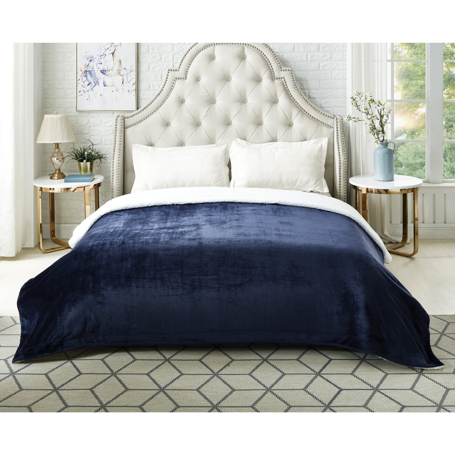 

Плед Cosy Tyme Saleem Cozy Tyme, цвет Navy