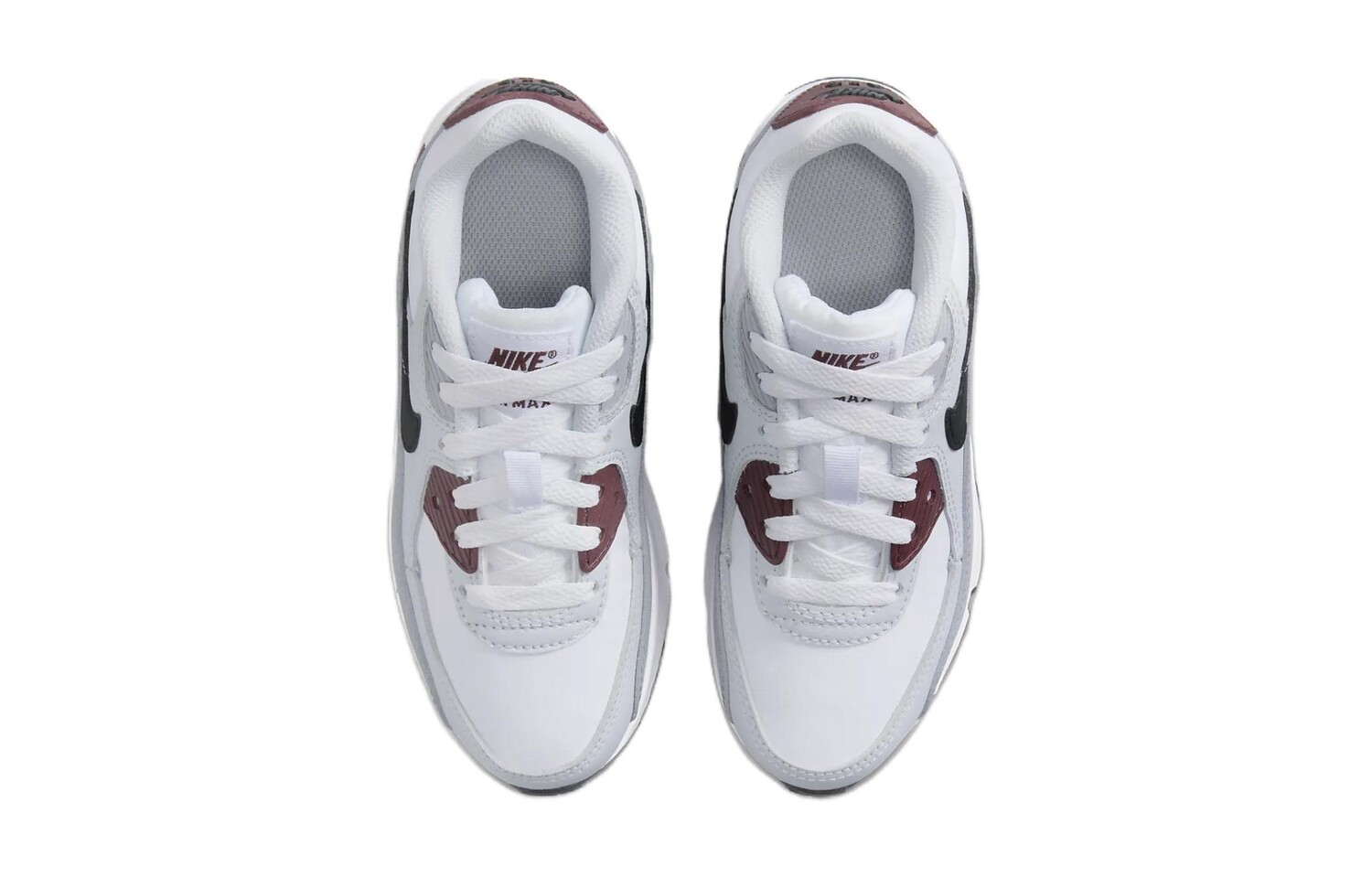 Кроссовки Nike Air Max 90 LTR PS, белый/фиолетовый/платиновый/черный — фото 4