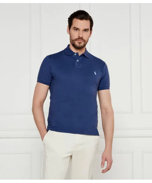 

Футболка поло Slim fit Polo Ralph Lauren, синий