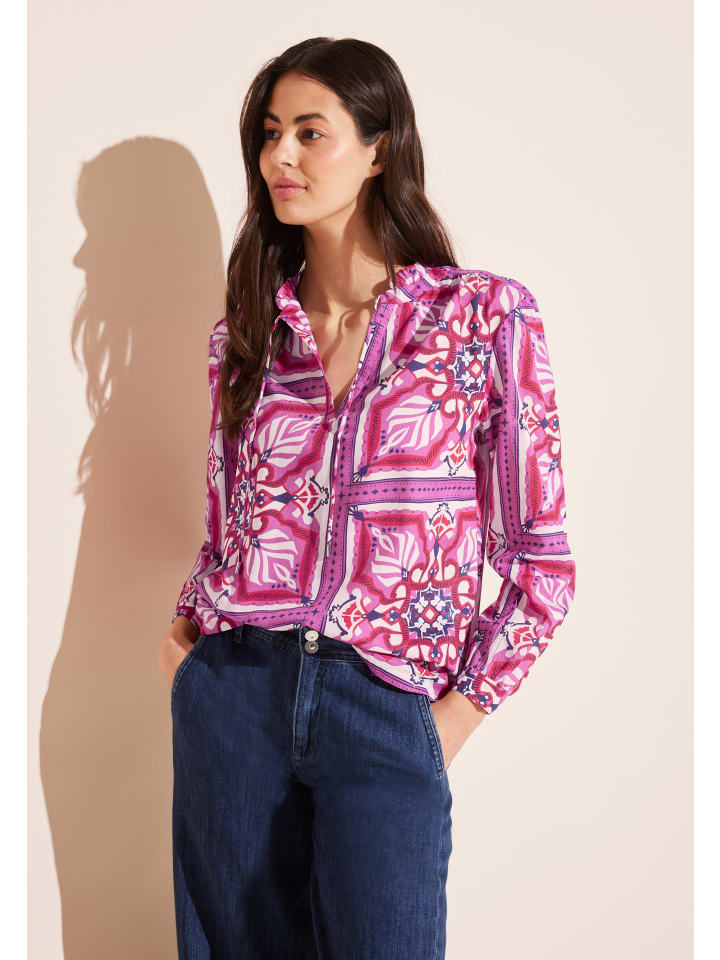 

Блузка Street One, цвет print tunika bluse' pink