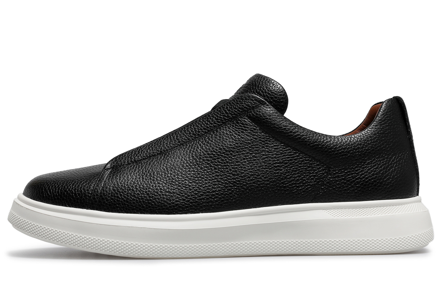 

Desai Мужские низкие кеды на белой подошве Black-02, цвет White Base Black-02