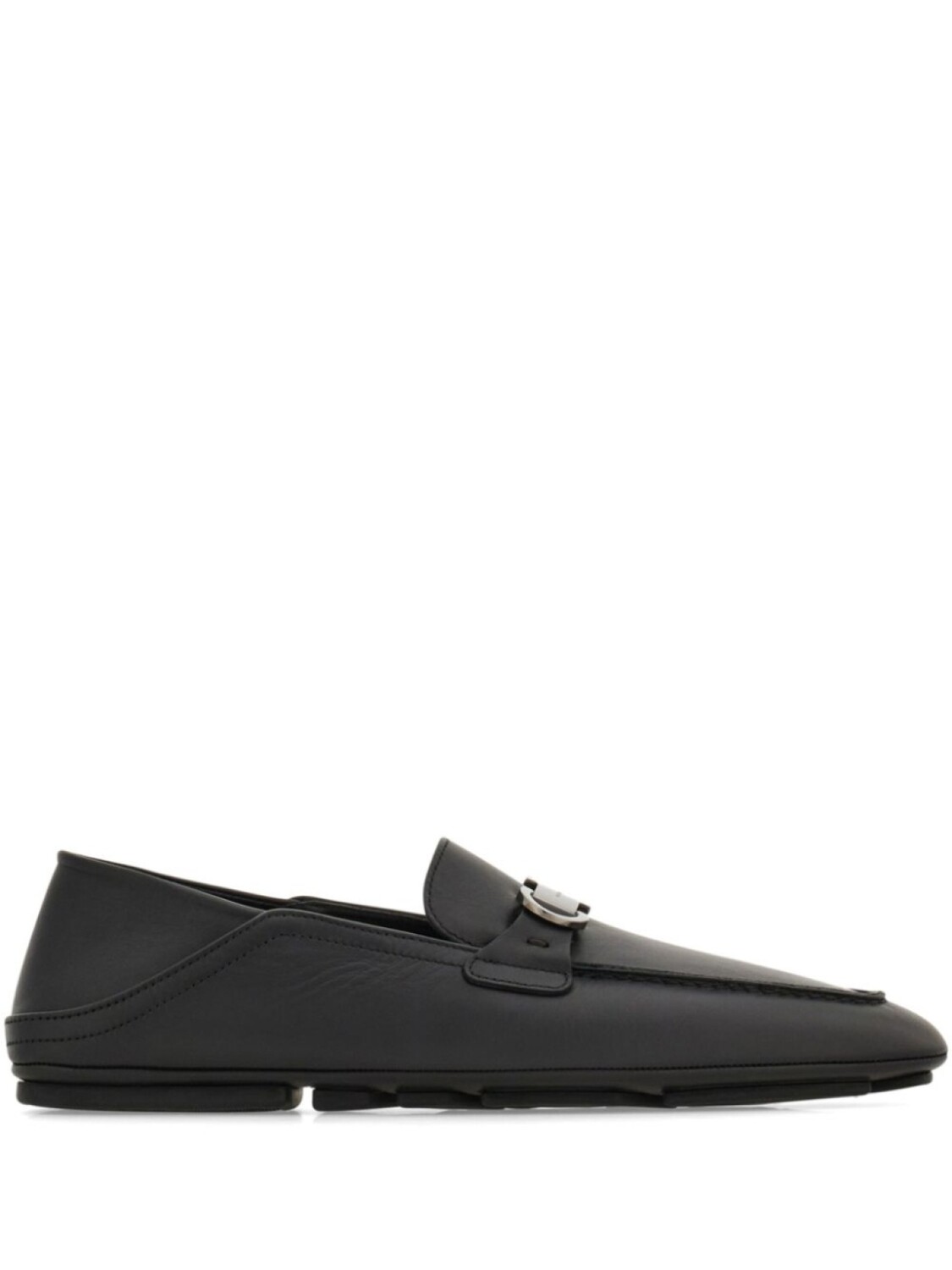 

Лоферы с пряжкой Gancini Ferragamo, черный