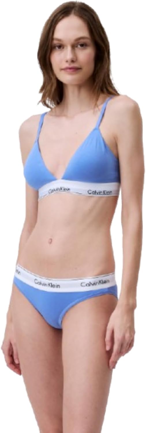 

Женские современные трусики-бикини Calvin Klein из хлопка и стретч-хлопка, Glacier