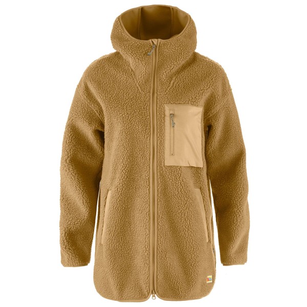 

Женская флисовая куртка с длинным ворсом из вардага Fjällräven, коричневый