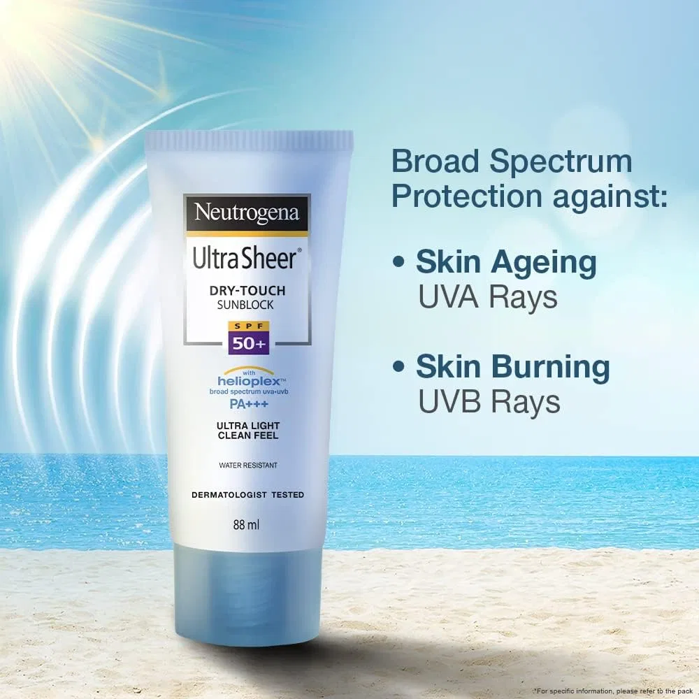 Солнцезащитный крем Ultra Sheer Dry Touch SPF 50+ Neutrogena 30 мл — фото 3
