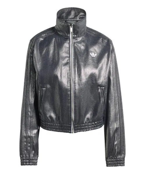 Трек-топ Firebird Track Top Denim от adidas Originals, серебристый — фото 2