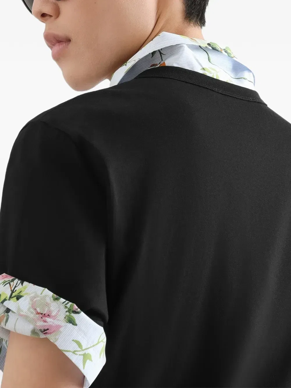 Хлопковая футболка с логотипом-плашкой Dolce & Gabbana, черный — фото 4