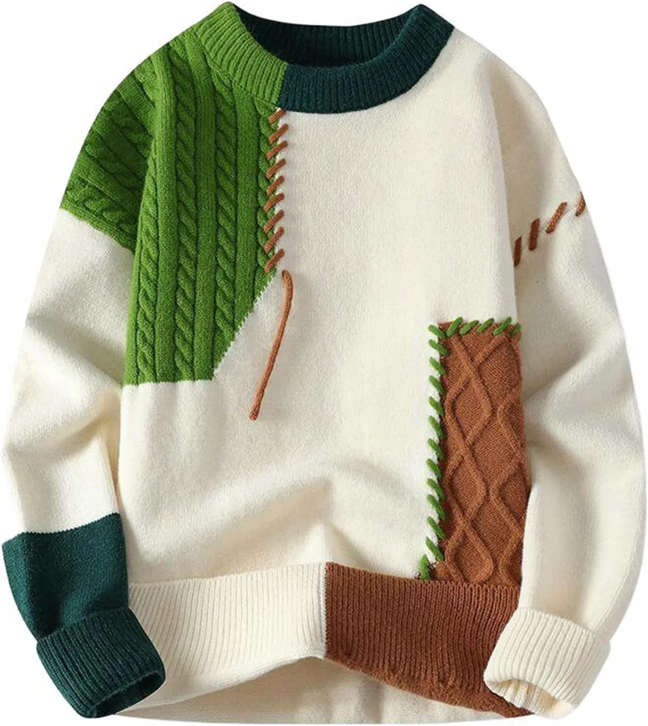 

Мужской повседневный свитер с круглым вырезом AXGGZTJZ