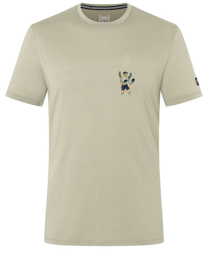 

Функциональная рубашка super.natural Merino T-Shirt BOXER TEE, серый