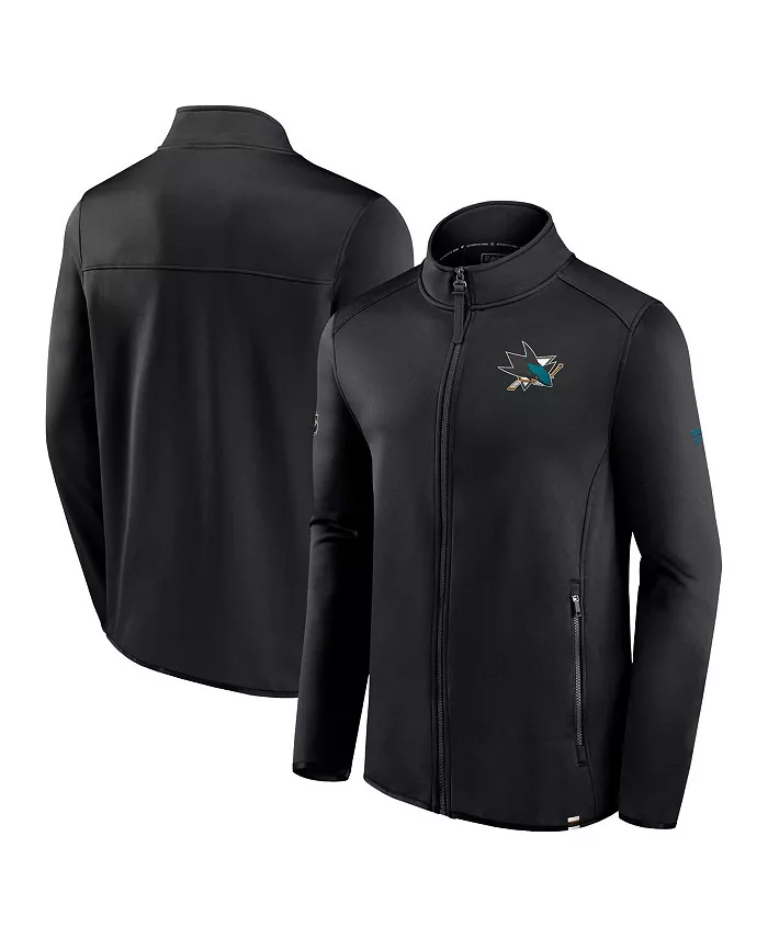 

Мужская черная куртка San Jose Sharks Authentic Pro на молнии Fanatics
