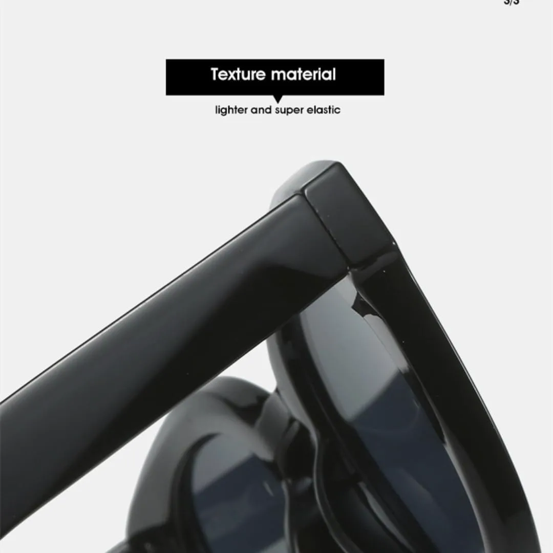 

Модные солнцезащитные очки с овальными прозрачными линзами с градиентом цвета «океан» для женщин, защита от УФ-излучения UV400 HHZZYVY, Black Leopard Tea