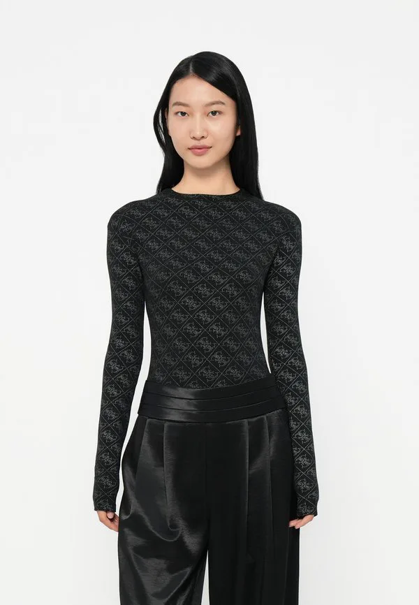 

Футболка с длинными рукавами с логотипом teodora Guess, Jet Black, Черный, Футболка с длинными рукавами с логотипом teodora Guess, Jet Black