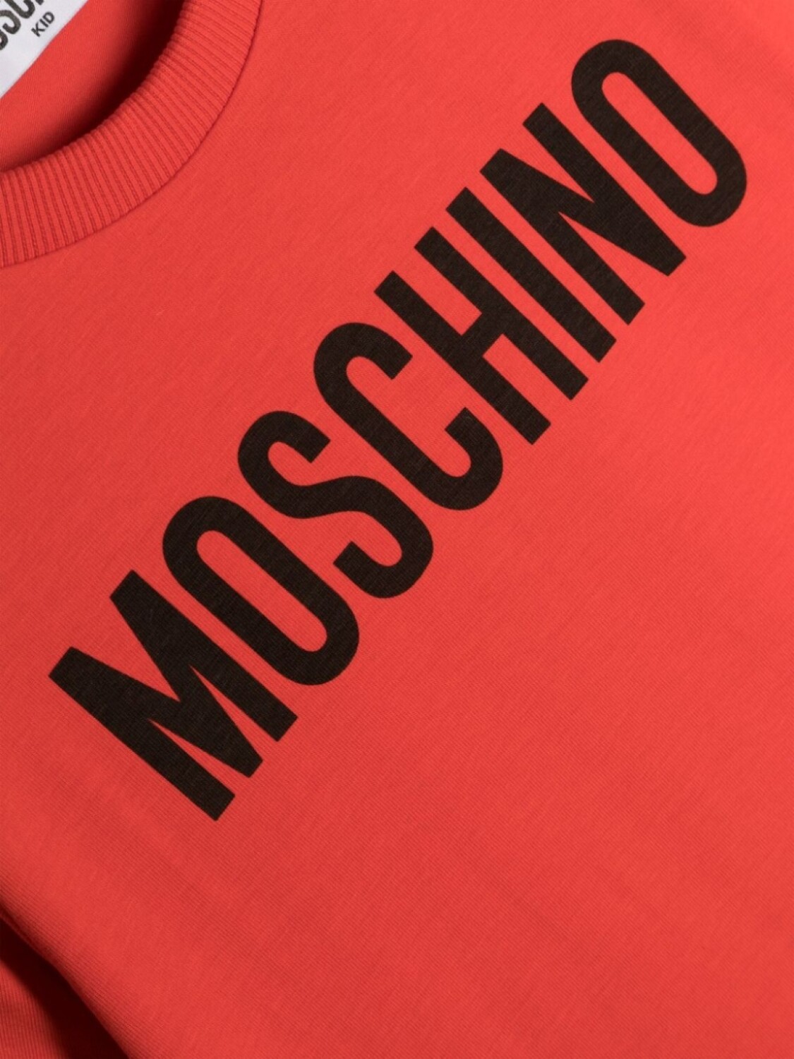 Moschino Kids футболка с логотипом, красный — фото 3