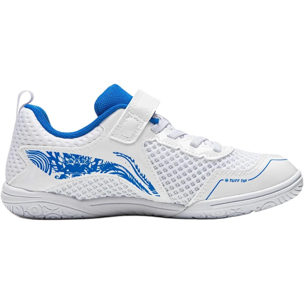 Детские кроссовки для тренировок Li-Ning Table Tennis Collection Mesh Mid top, Standard White/Bright Blue — фото 3