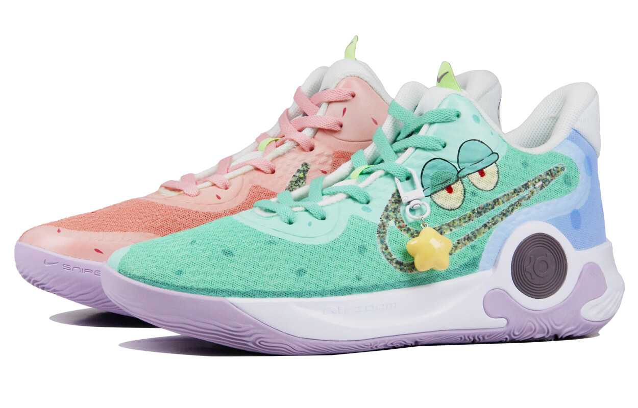 

Кроссовки Nike KD Trey 5 IX Vintage Basketball Shoes Unisex Mid-top White/green/pink, зеленый