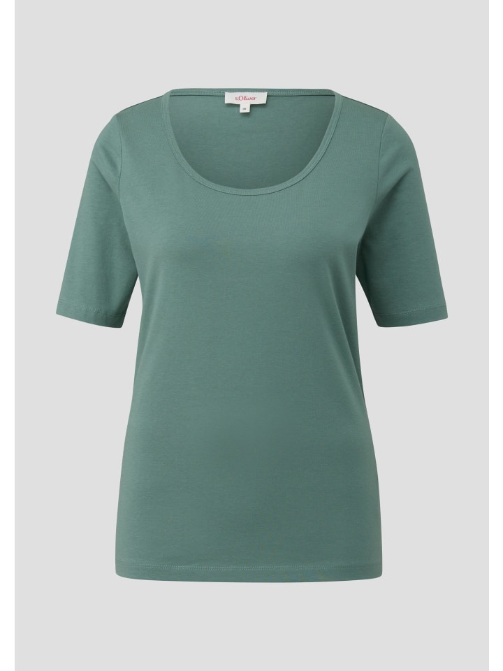 

s.Oliver Футболка в 6575_petrol, Хаки, s.Oliver Футболка в 6575_petrol