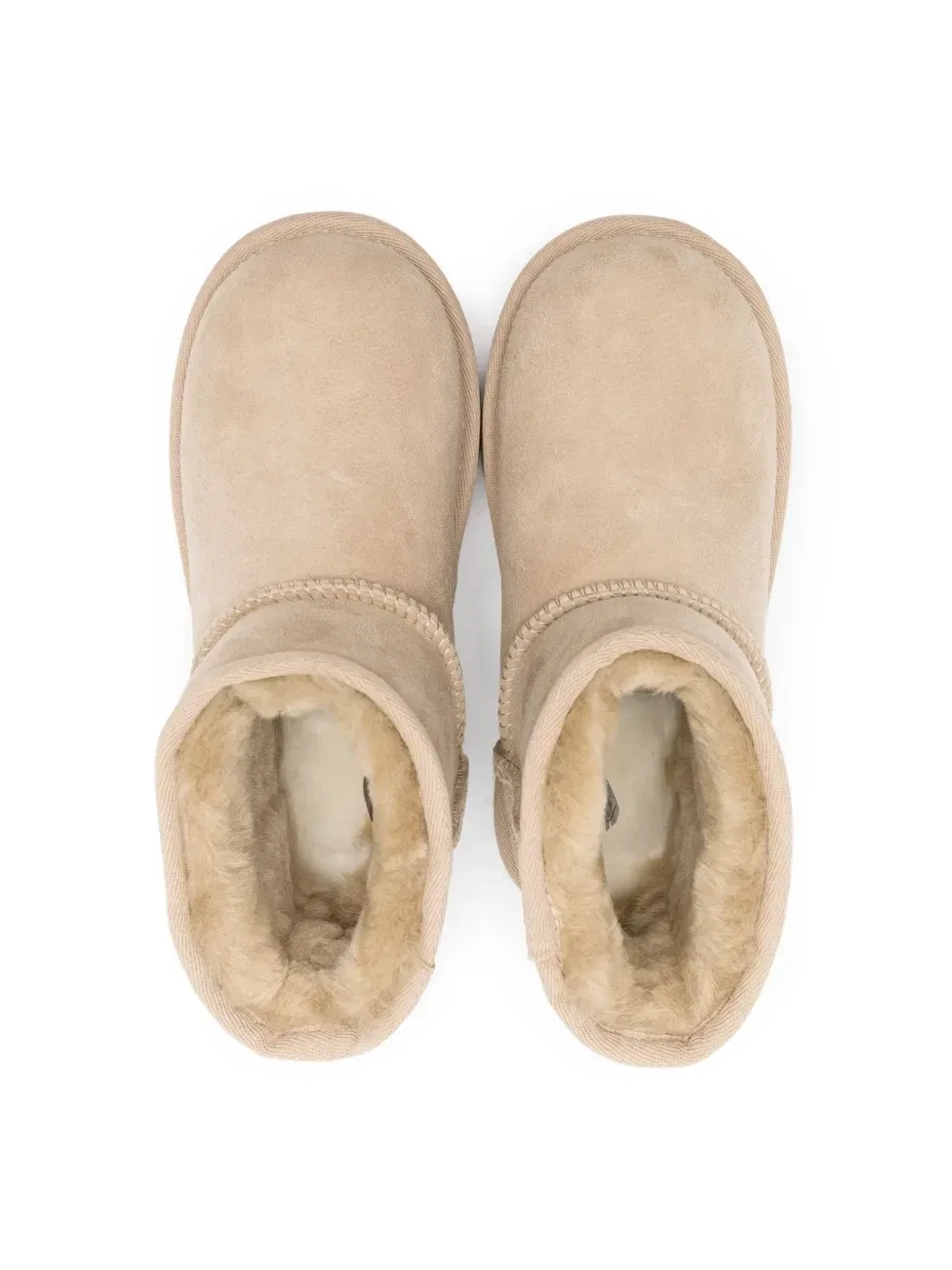 Угги Mini II с нашивкой-логотипом Ugg Kids, бежевый — фото 3