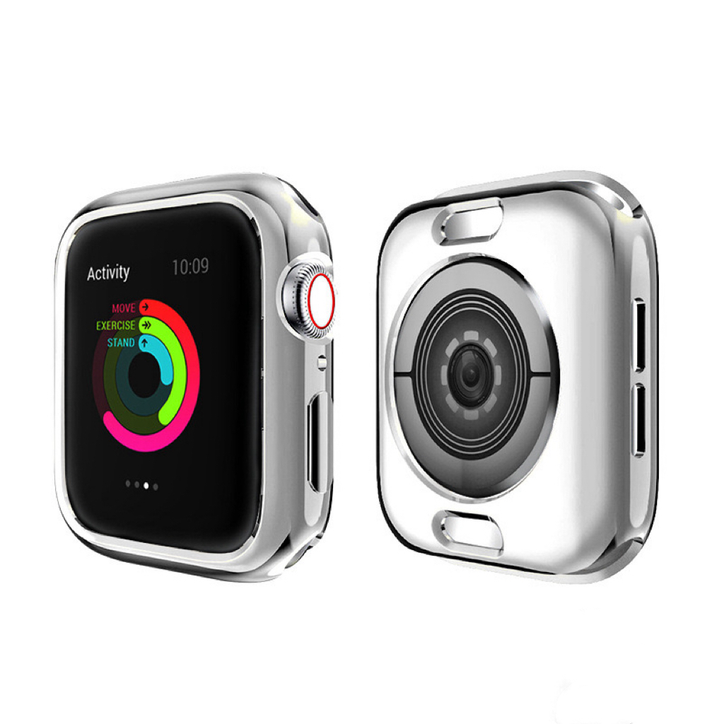 

CHENSONG Часы Protective Case Apple TPU Case Material Apple Watch8/iwatch7/6, Silver