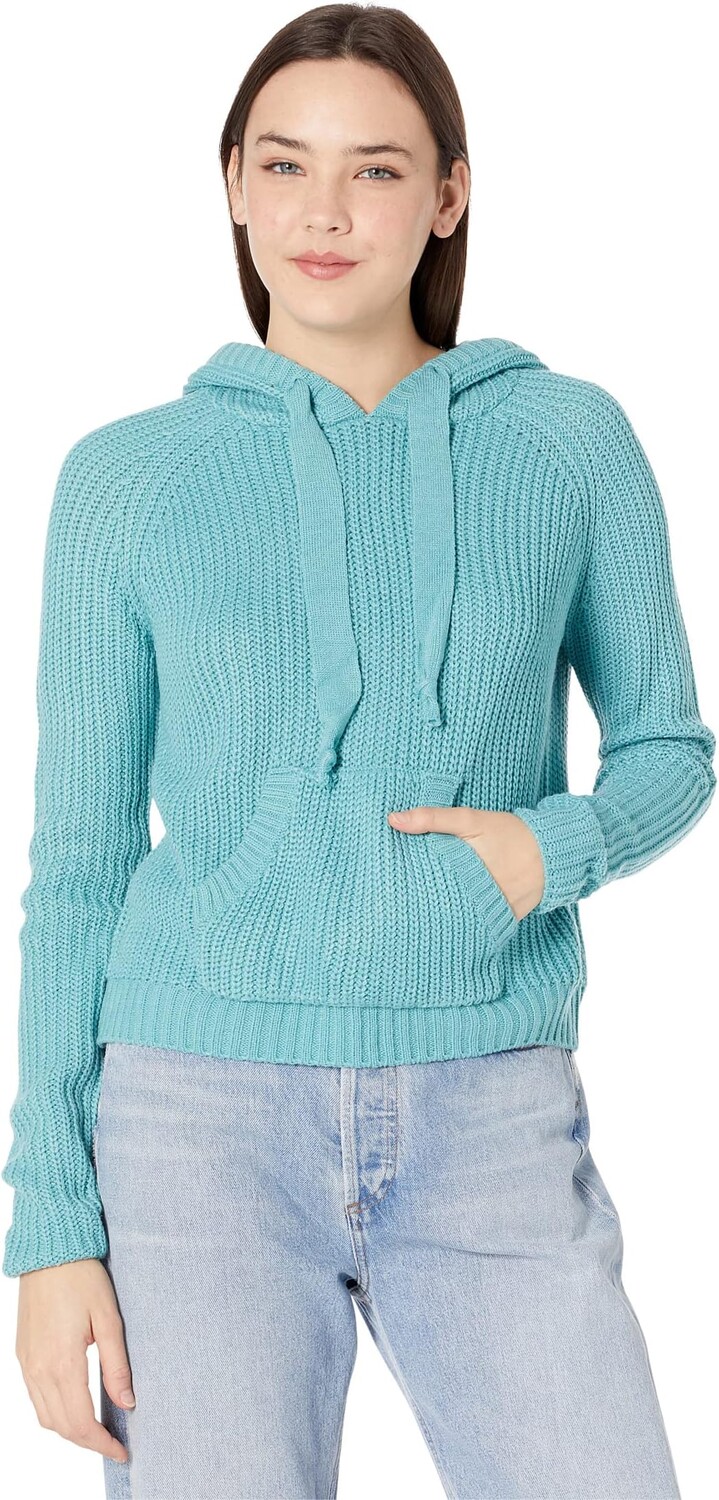 

Свитер Rock and Roll Cowgirl Cable Knit Hoodie with Drawstrings 48H2343, цвет Dusty Turquoise