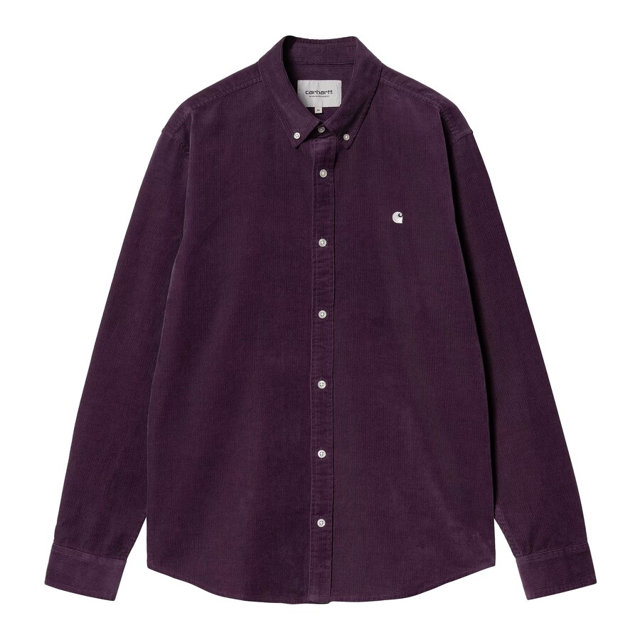 

Рубашка обычного кроя на пуговицах Carhartt WIP Madison, цвет Aubergine