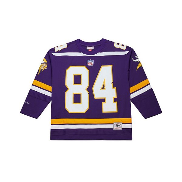 

Мужская модная хоккейная майка Minnesota Vikings Randy Moss Maxxed Out в фиолетовом цвете Mitchell & Ness