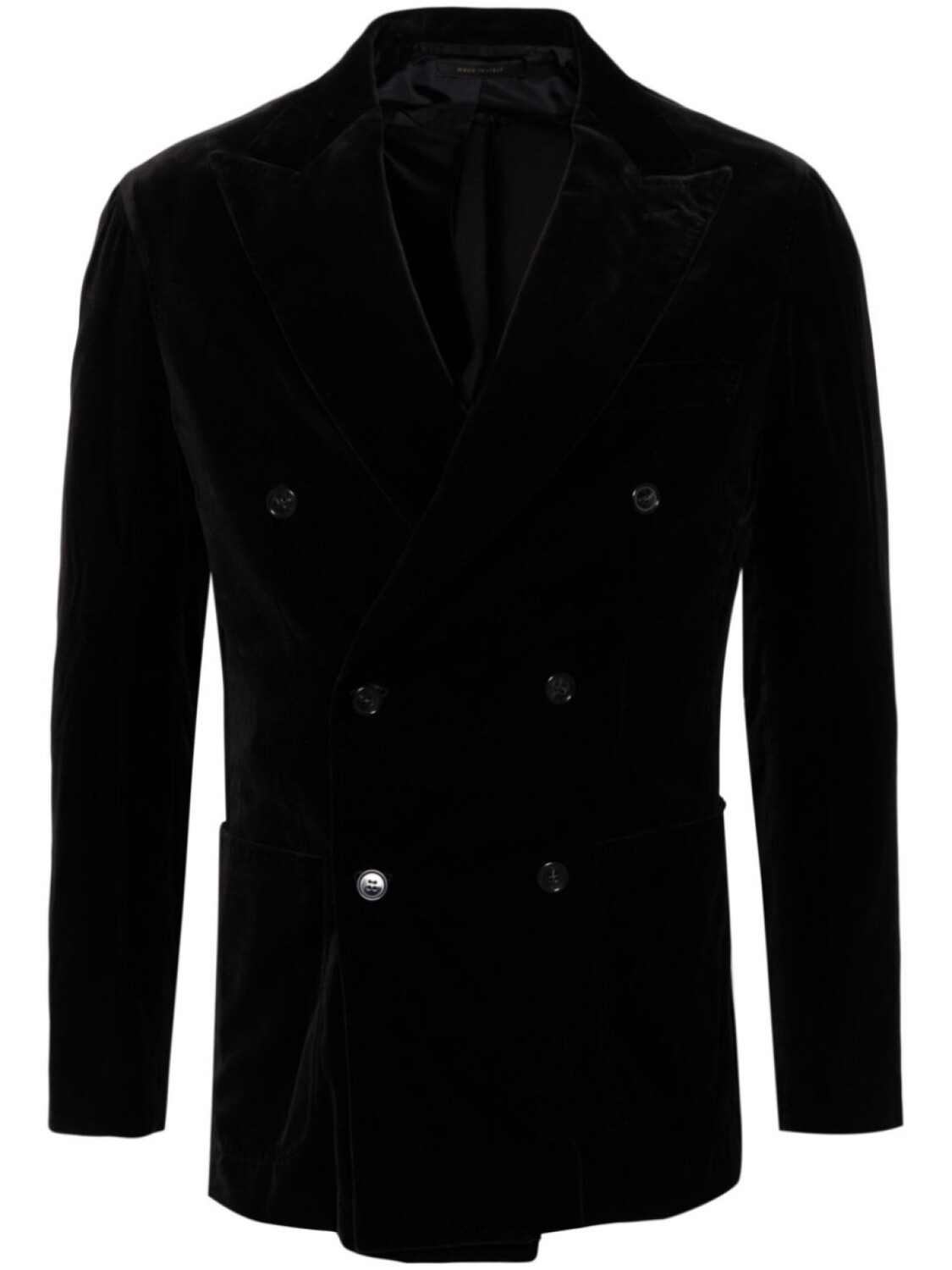 

Двубортный блейзер Brioni, черный