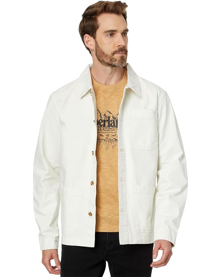 

Куртка Timberland Washed Canvas Chore Jacket, цвет Vintage White