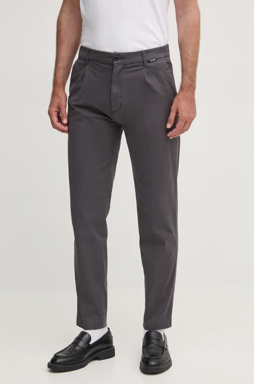 

Брюки Кельвин Кляйн Calvin Klein, серый