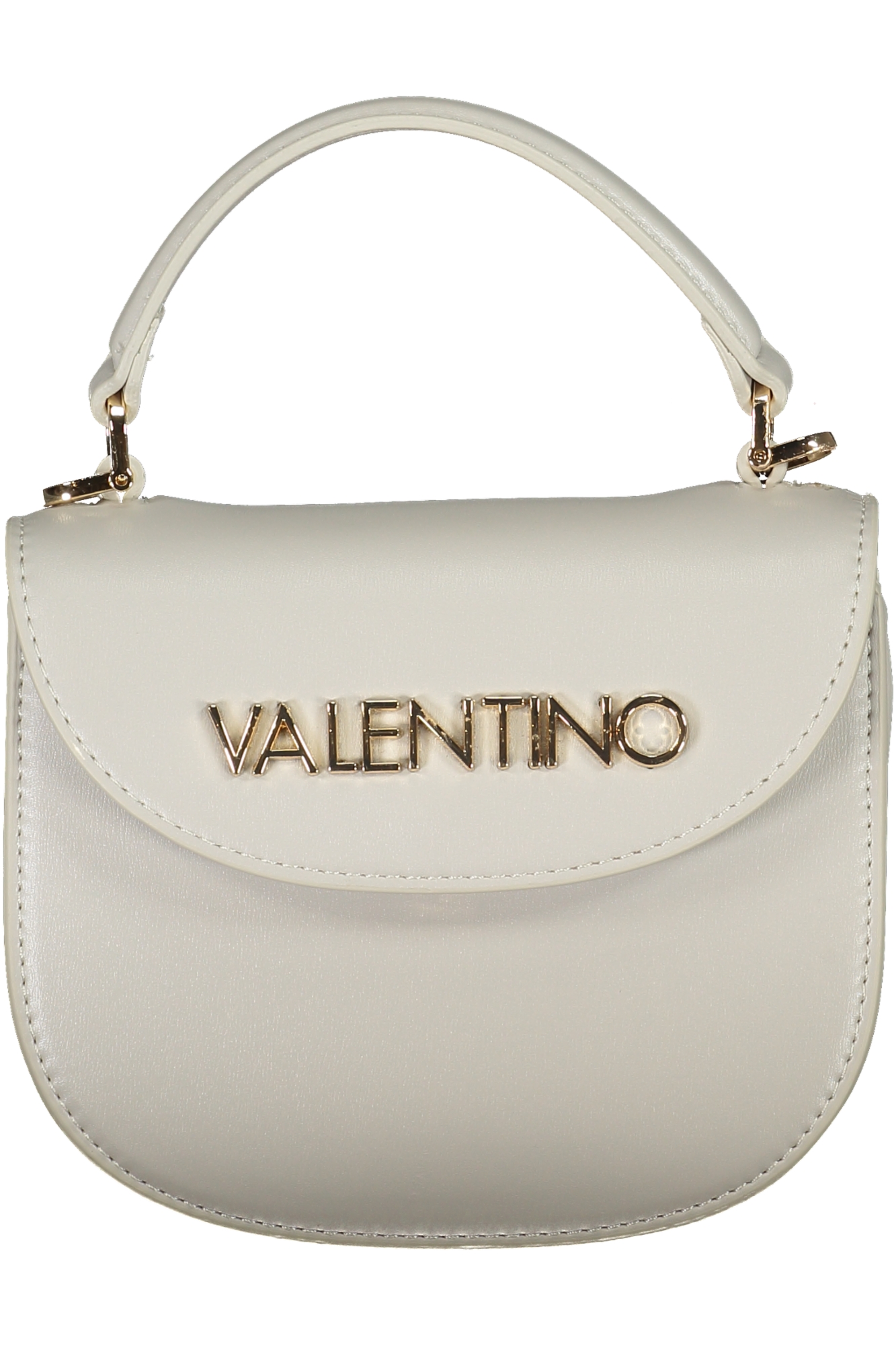 

Женская сумка Valentino Bags седло из глянцевой экокожи, белый