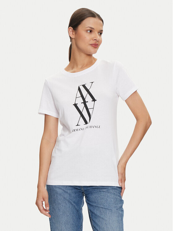

Футболка стандартного кроя Armani Exchange, белый