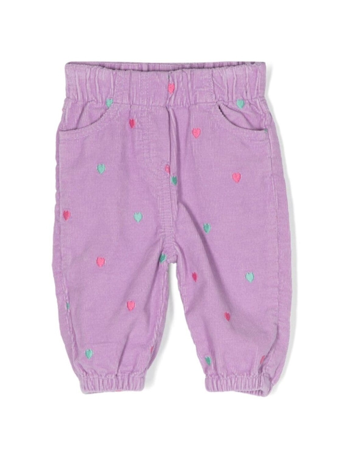 

Stella McCartney Kids вельветовые брюки с вышивкой, фиолетовый