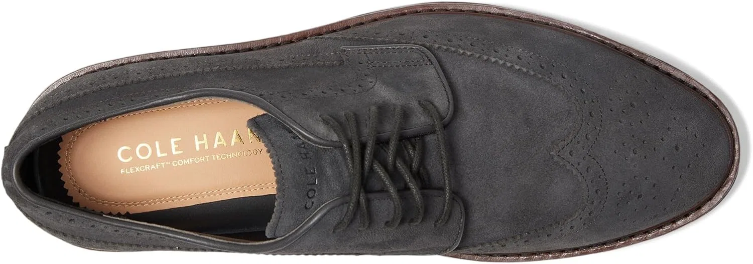 Мужские оксфорды Cole Haan Judson Grand Wingtip, 2-Raven Sde Dk Nat — фото 2