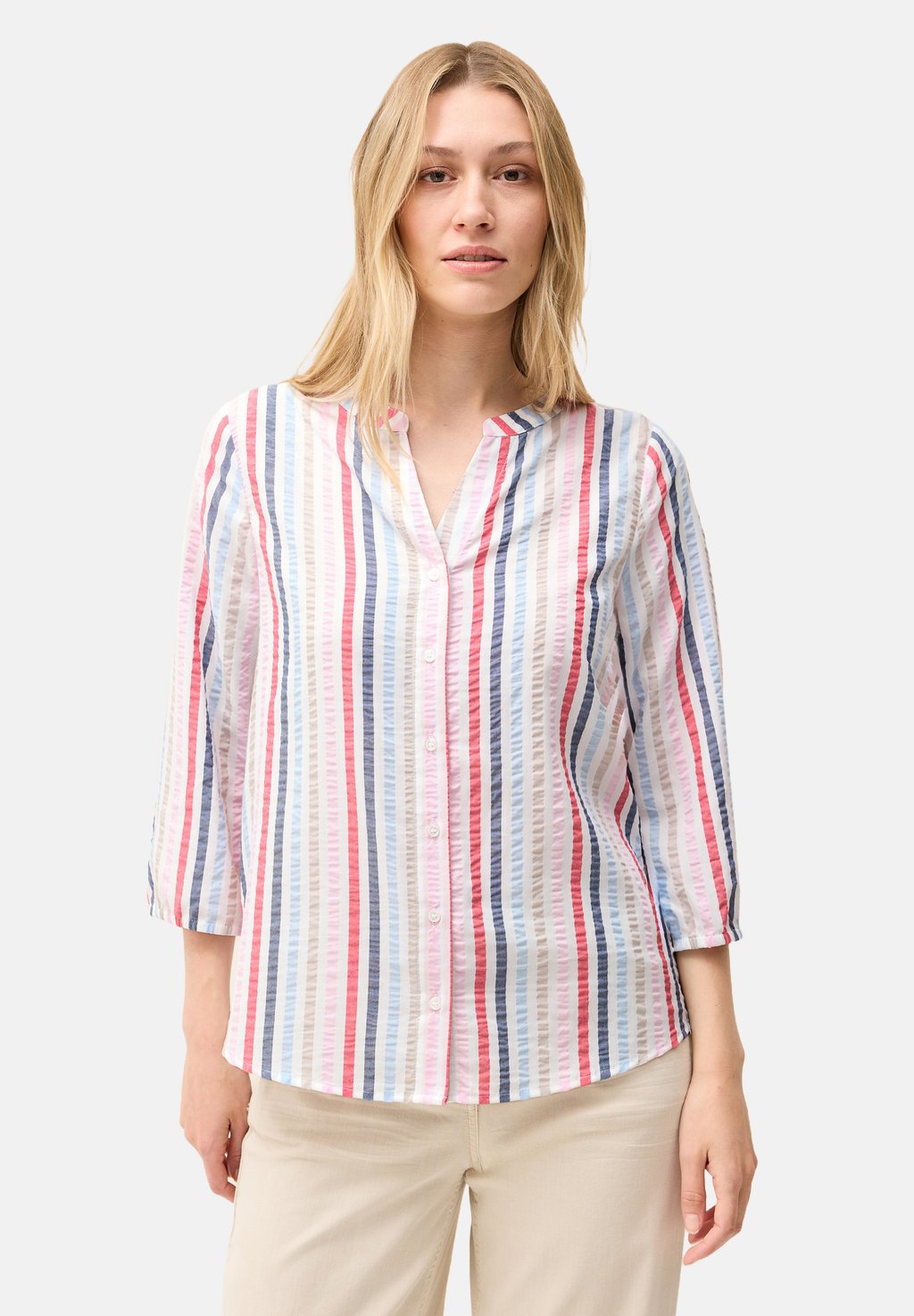 

Блуза GESTREIFTE SPLIT NECK Cecil, кремовый