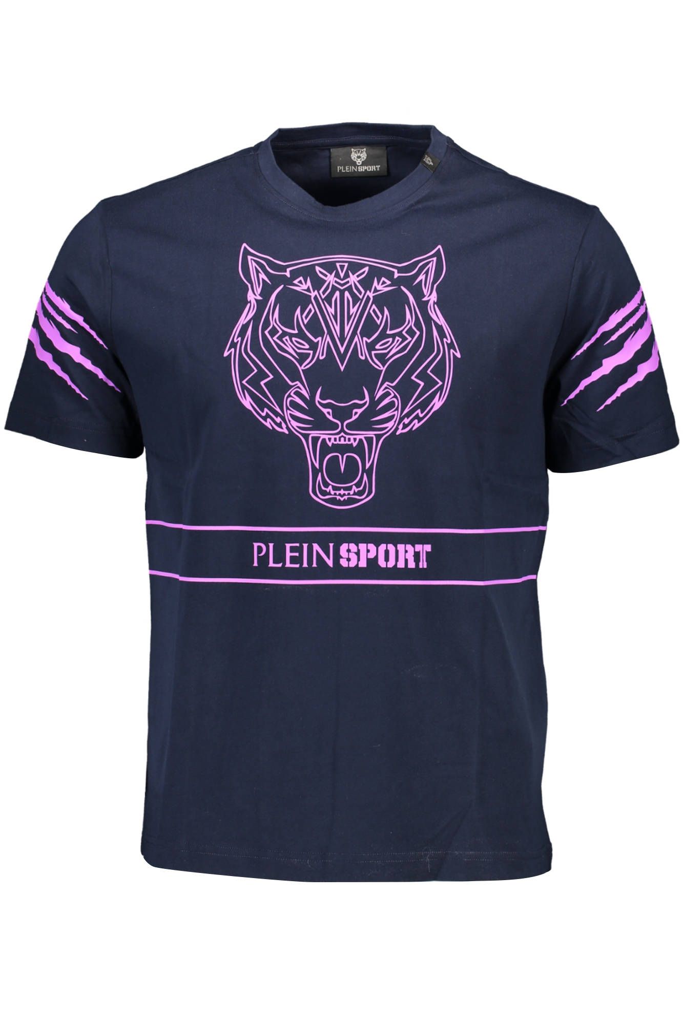 

Синяя хлопковая мужская футболка Plein Sport