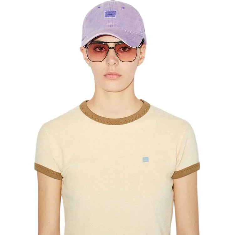 Acne Studios Футболка унисекс butter beige с круглым вырезом — фото 4