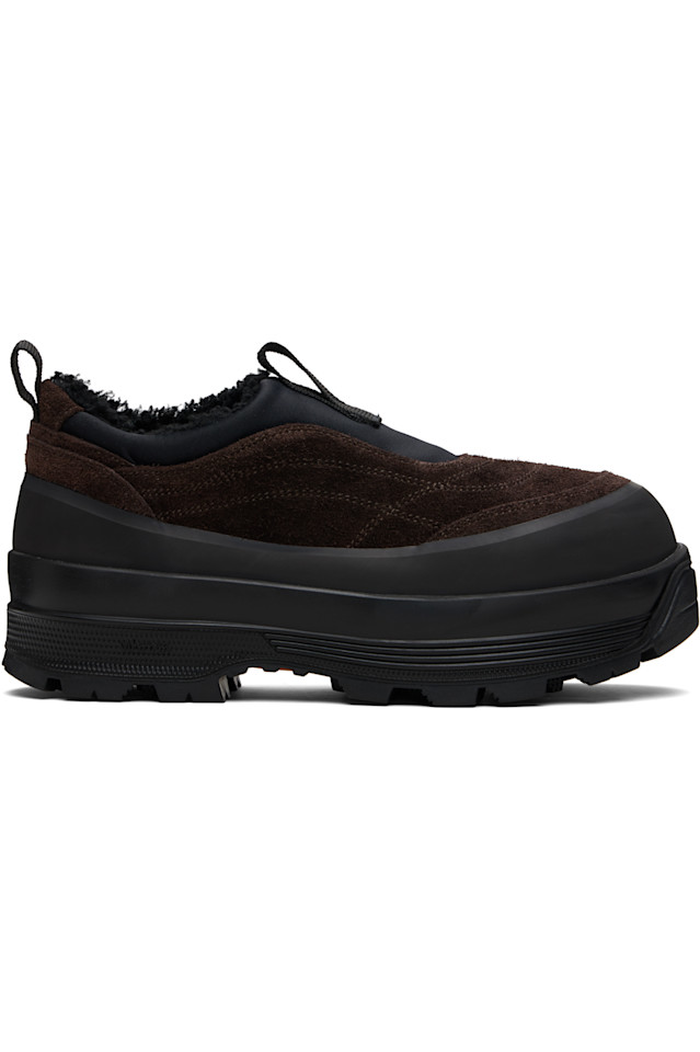 

Diemme Коричнево-Черные кроссовки Badia Basso из овчины