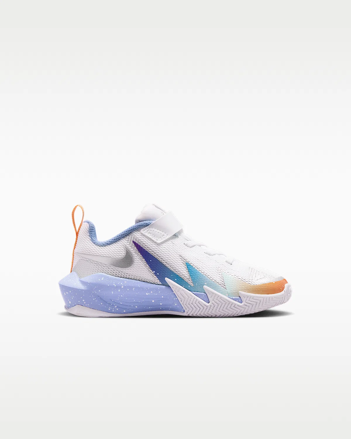 Кроссовки Nike S.T. Dynamite для малышей, White/Light Thistle/Orange Frost/Metallic Silver — фото 3