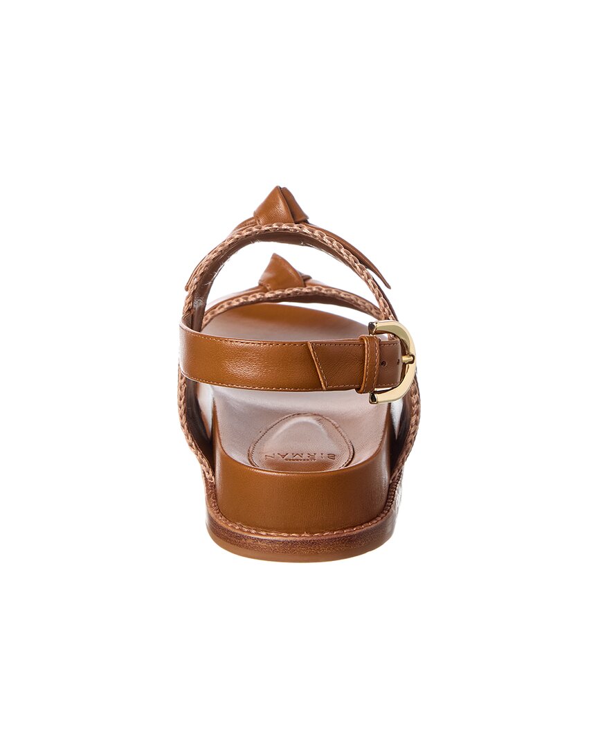 Alexandre Birman Regina Sport Leather Sandal, коричневый — фото 3