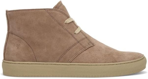 Мужские ботинки Frye Astor Midlace Chukka, изготовленные из высококачественной итальянской кожи с резиновой подошвой, классическая шнуровка до носка, мягкий язычок и воротник для комфорта, Mushroom — фото 4