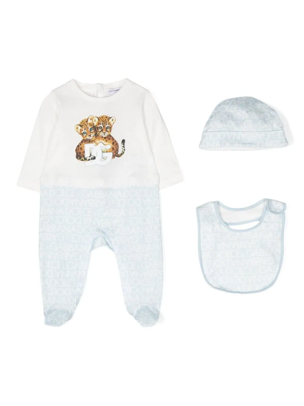 

Пижама с монограммой Dolce & Gabbana Kids, синий