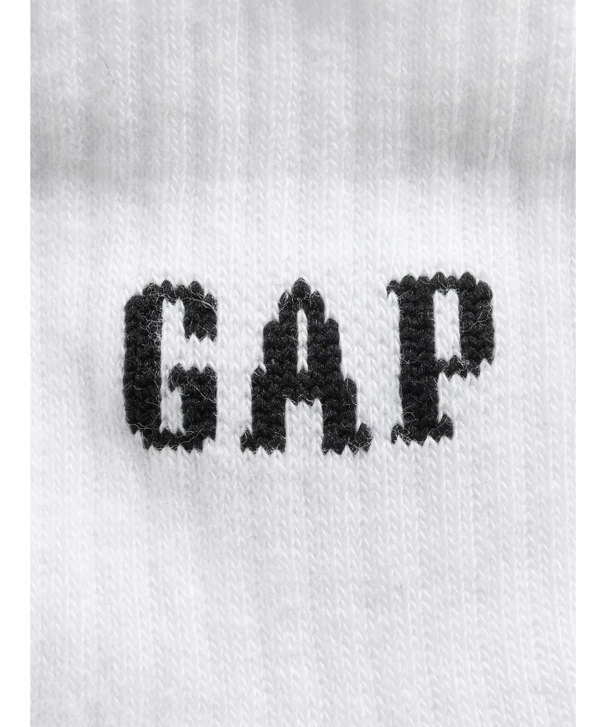 Носки GAP с логотипом, короткие, хлопок/полиэстер, белый — фото 3