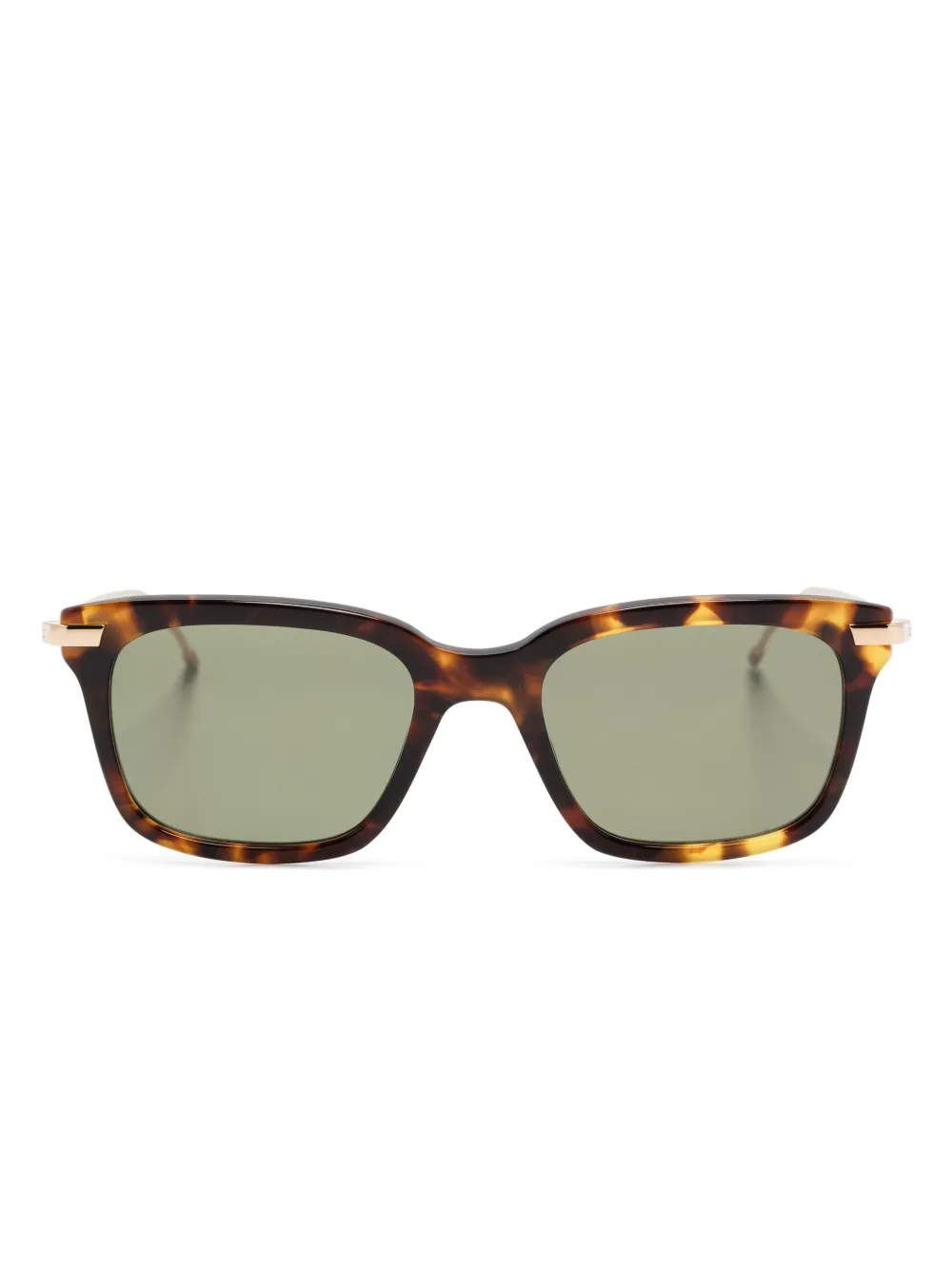 

Солнцезащитные очки в прямоугольной оправе Thom Browne Eyewear, коричневый