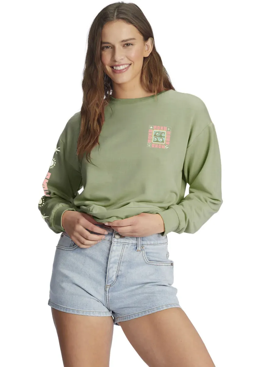 

Толстовка Roxy "EAST SIDE MIDWEIGHT LS", зеленый