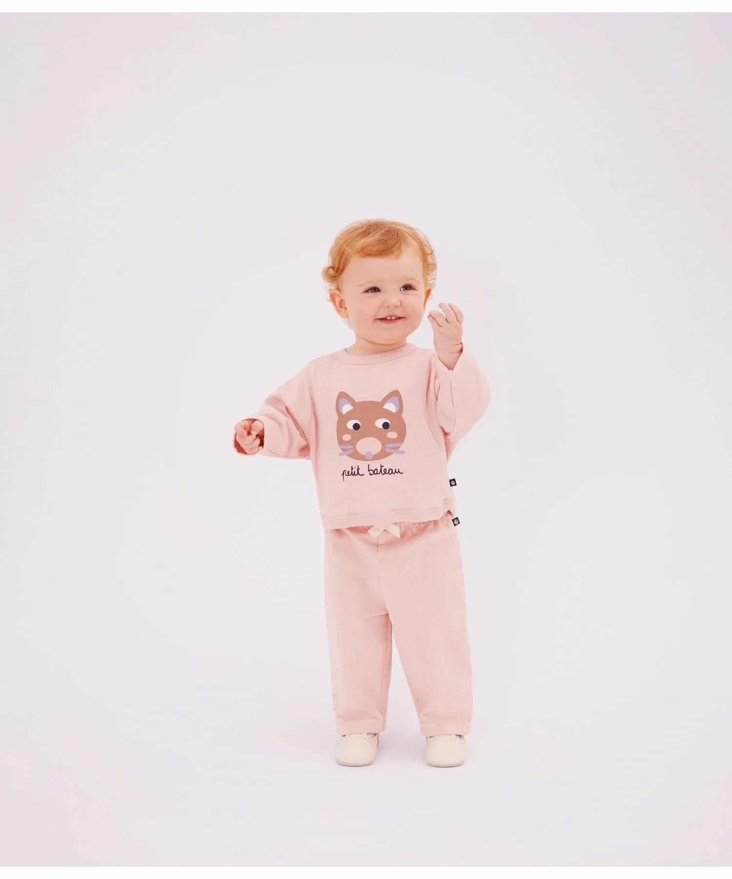 Футболка с длинными рукавами PETIT BATEAU, Light Pink — фото 2