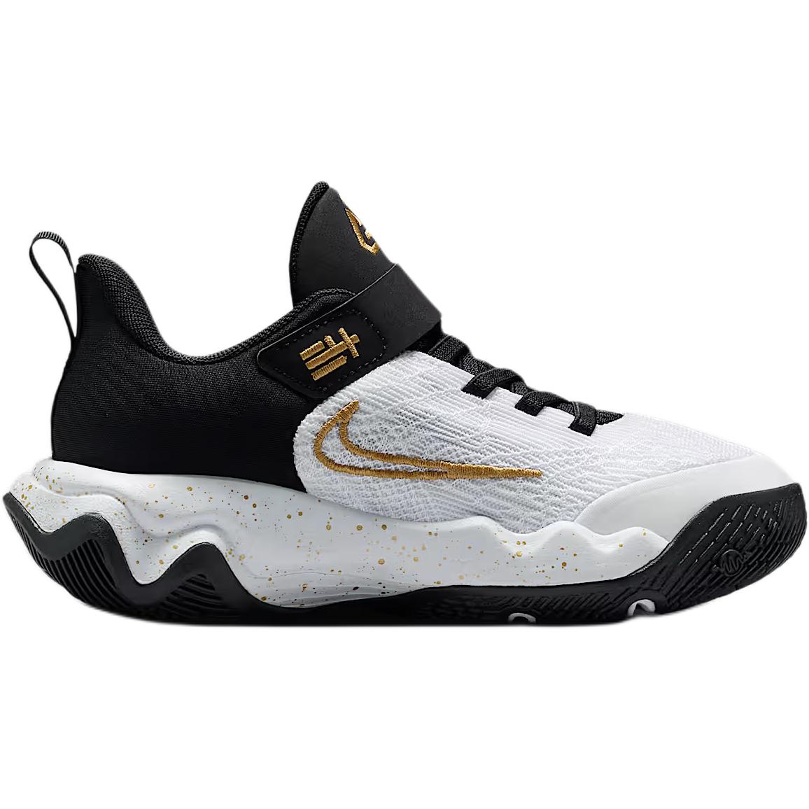 Nike Giannis Immortality 4 Low top детские баскетбольные кроссовки Black White — фото 3