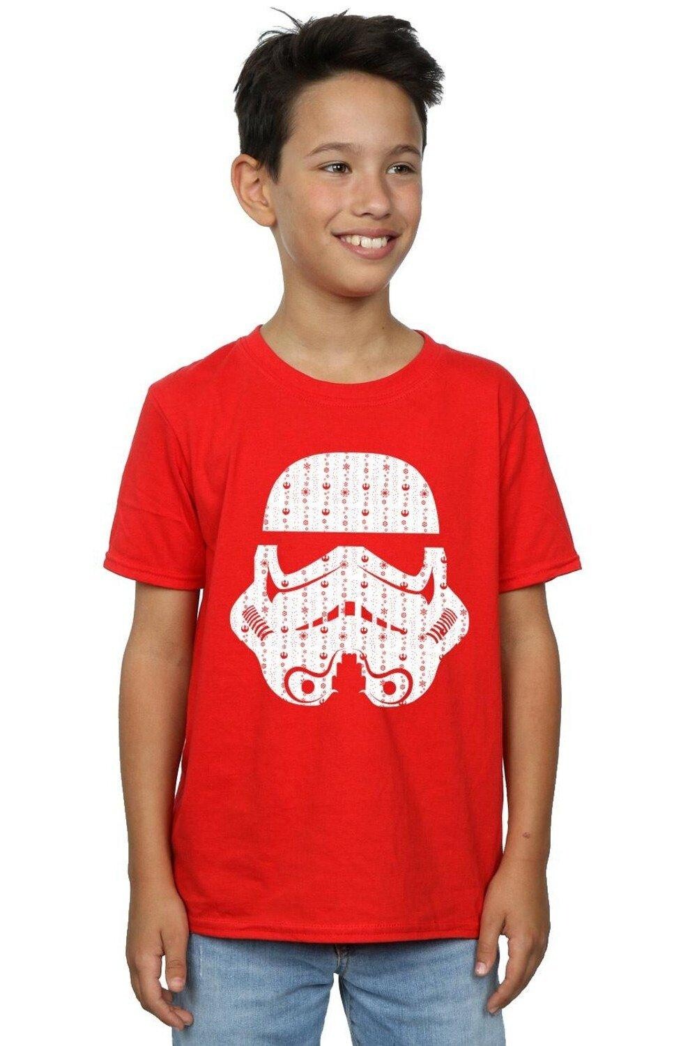 

Футболка «Рождественский шлем штурмовика» Star Wars, красный