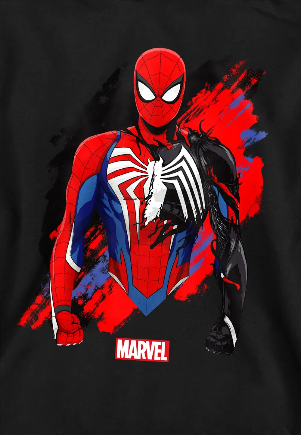 Детский худи Marvel Spiderman Symbiote, черный — фото 2
