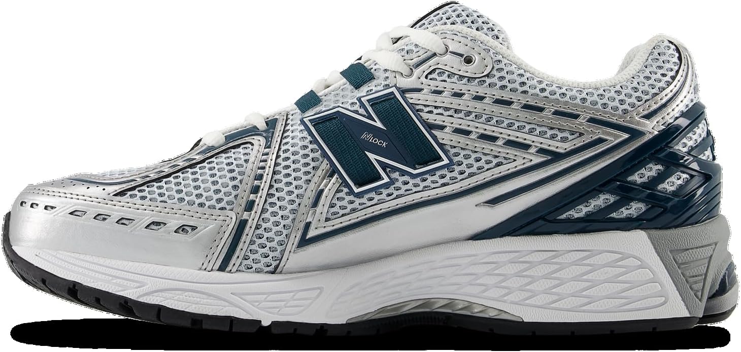 Детские кроссовки New Balance 574 V1 на шнуровке, Teal Green/Silver — фото 2